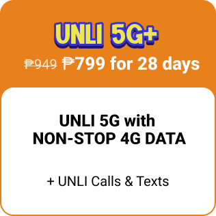 UNLI 5G+ w/ NON-STOP DATA 799